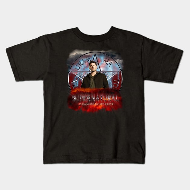 Supernatural Dean Winchester Kids T-Shirt by Ratherkool